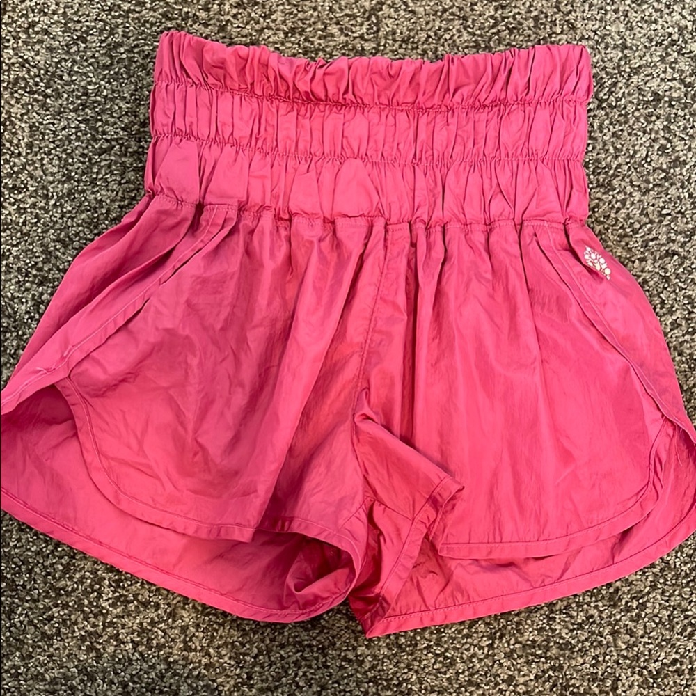 Women's Pink High-Waisted Shorts